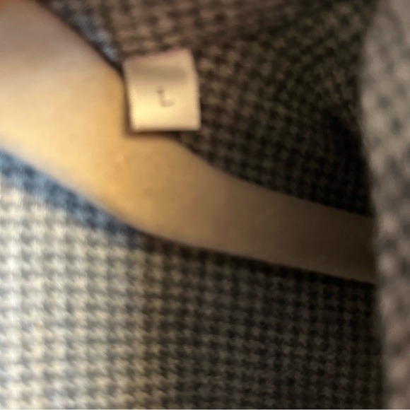 Stenströms Shirt Gray Houndstooth Button Up Long Sleeve Sz L EUC Cotton - Picture 5 of 9